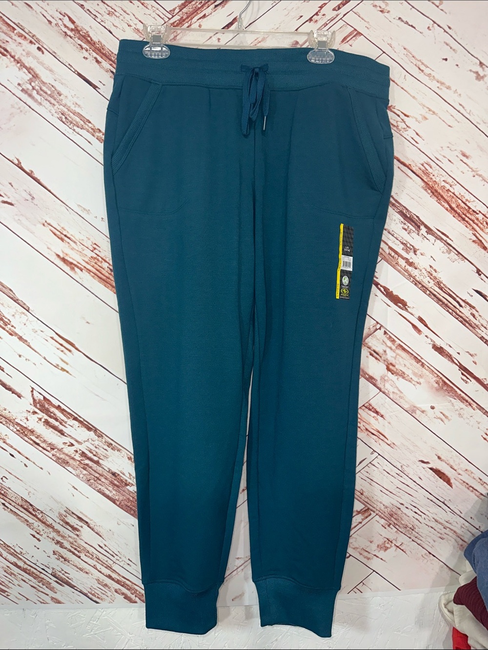 NWT Athletic Works Teal Drawstring Jogger Pants